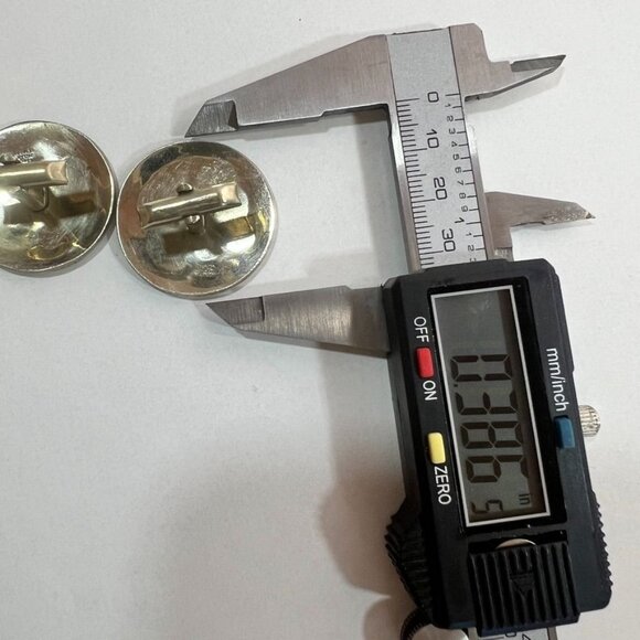 Vtg Large Alpaca Abalone Aztec Cufflinks Traditional Lizard Unique Mexico Jewelr - Picture 6 of 7